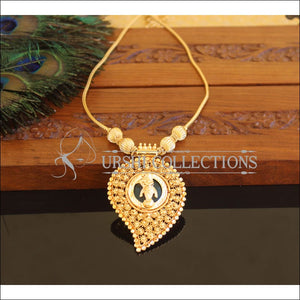 Kerala style Gold plated Temple Krishna Palakka Necklace M2235 - Set