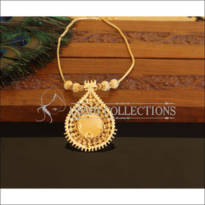 Kerala style Gold plated Temple Krishna Palakka Necklace M2236 - Set