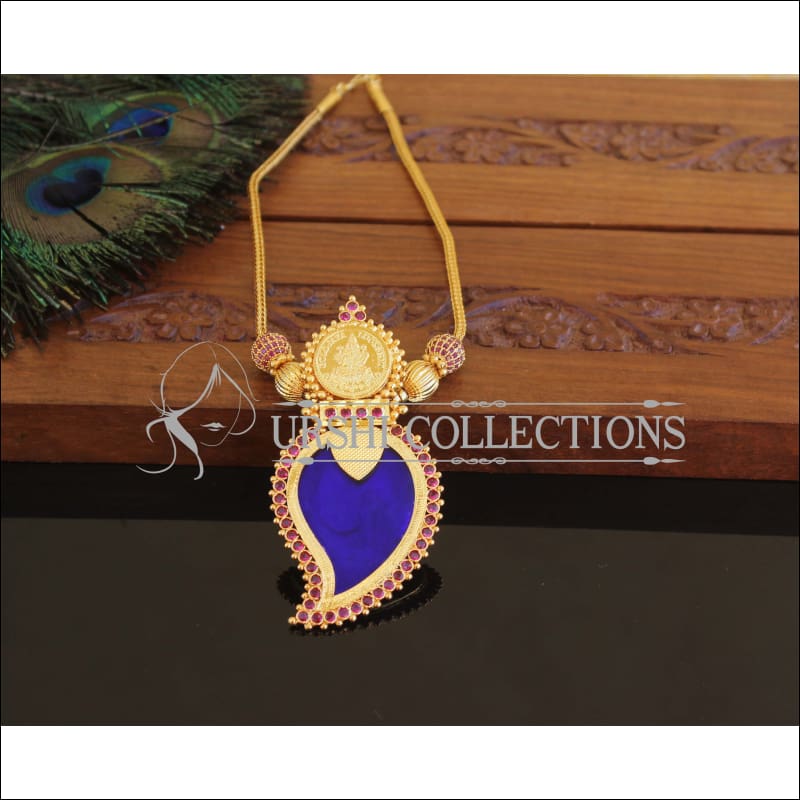 Kerala style Gold plated Temple Mango Palakka Necklace M2215 - Set