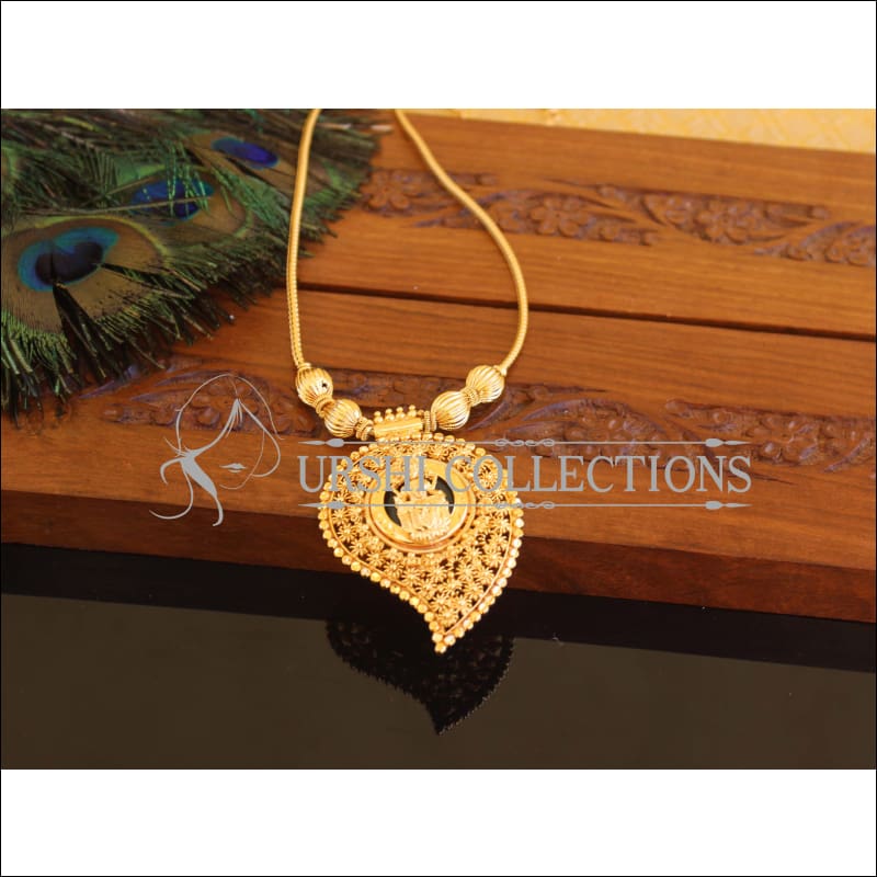 Kerala style Gold plated Temple Mango Palakka Necklace M2239 - Set