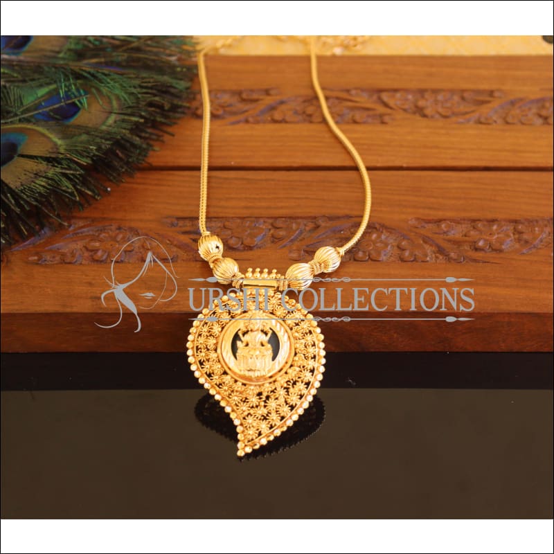 Kerala style Gold plated Temple Mango Palakka Necklace M2239 - Set