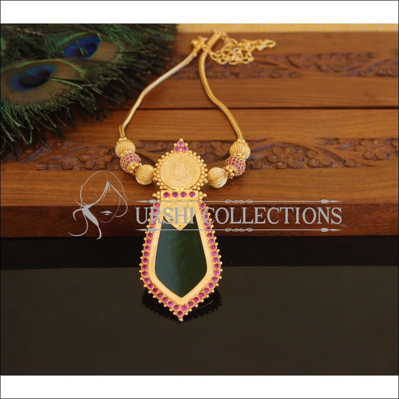 Kerala Style Gold Plated Temple Nagapadam Palakka Necklace M2307 - Set
