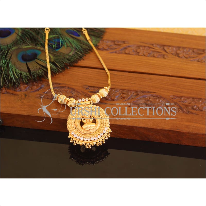 Kerala style Gold plated Temple Necklace M2269 - Set