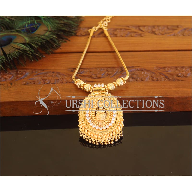 Kerala style Gold plated Temple Necklace M2271 - Set