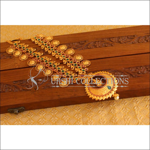 Kerala style Gold plated Temple Necklace M2388 - Necklace Set