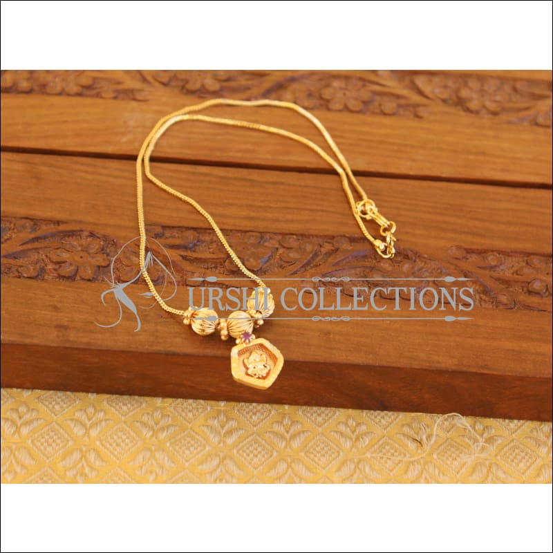 Kerala Style Gold Plated Temple Necklace M2779 - Necklace Set