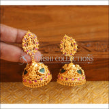 Kerala style Gold plated Temple Palakka earrings M2152