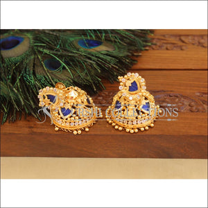 Kerala style Gold plated Temple Palakka earrings M2252