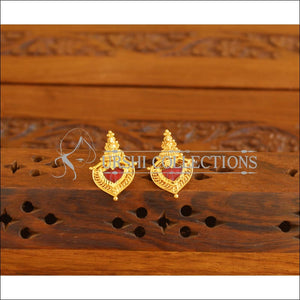 Kerala style Gold plated Temple Palakka earrings M2262