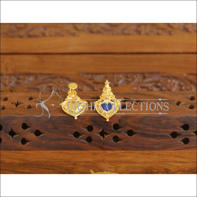 Kerala style Gold plated Temple Palakka earrings M2263