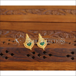 Kerala style Gold plated Temple Palakka earrings M2264