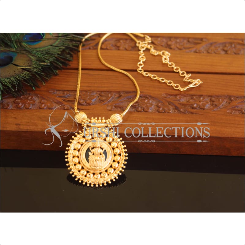 Kerala style Gold plated Temple Palakka Necklace M2182 - Set