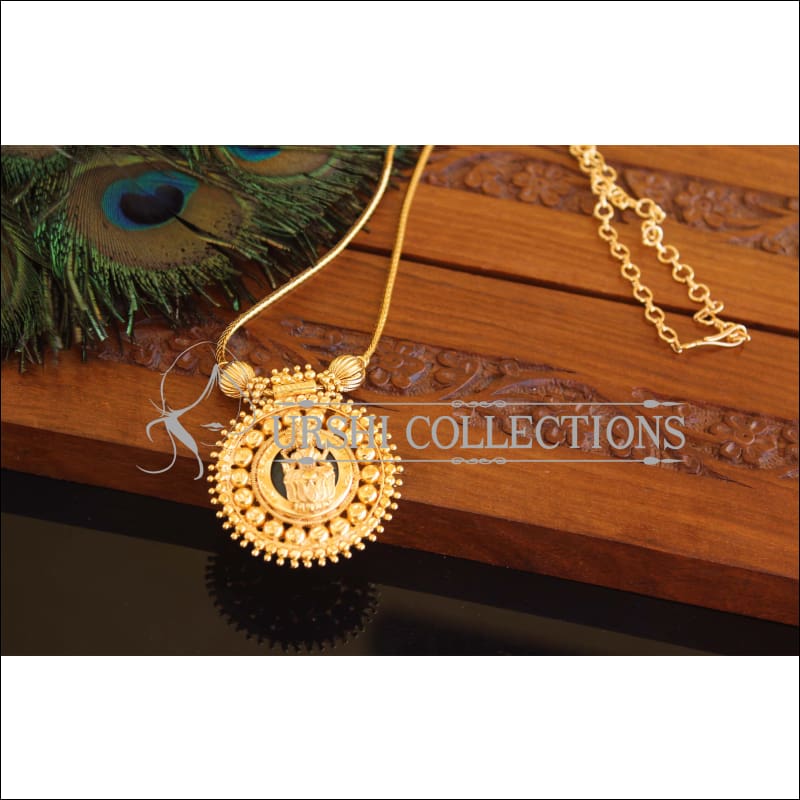 Kerala style Gold plated Temple Palakka Necklace M2182 - Set