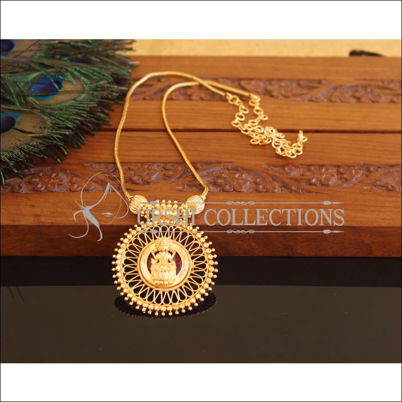 Kerala style Gold plated Temple Palakka Necklace M2190 - Set