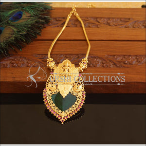 Kerala style Gold plated Temple Palakka Necklace M2196 - Set