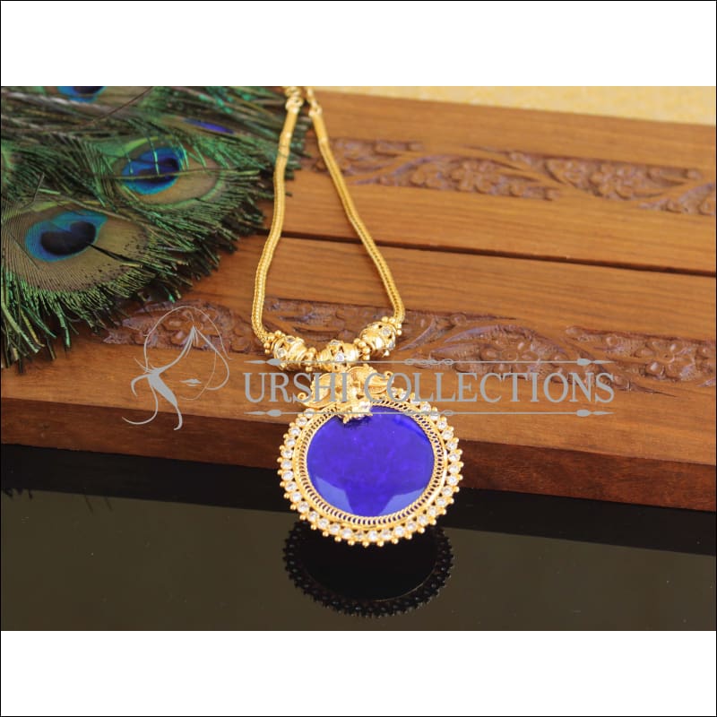 Kerala style Gold plated Temple Palakka Necklace M2201 - Set