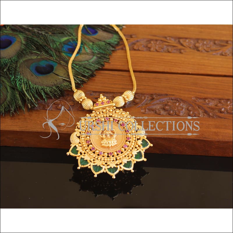 Kerala style Gold plated Temple Palakka Necklace M2207 - Set