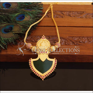 Kerala style Gold plated Temple Palakka Necklace M2208 - Set