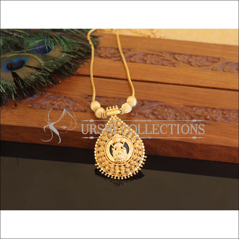 Kerala style Gold plated Temple Palakka Necklace M2237 - Set