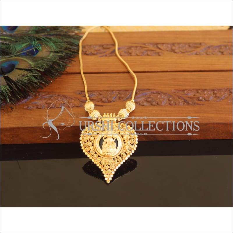 Kerala style Gold plated Temple Palakka Necklace M2238 - Set