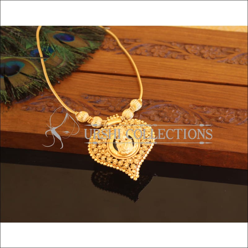 Kerala style Gold plated Temple Palakka Necklace M2240 - Set