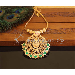 Kerala Style Gold Plated Temple Palakka Necklace M2304 - Set