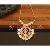 Kerala Style Gold Plated Temple Palakka Necklace M2305 - Set