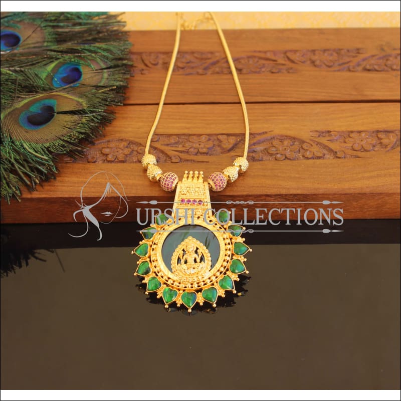 Kerala Style Gold Plated Temple Palakka Necklace M2312 - Set