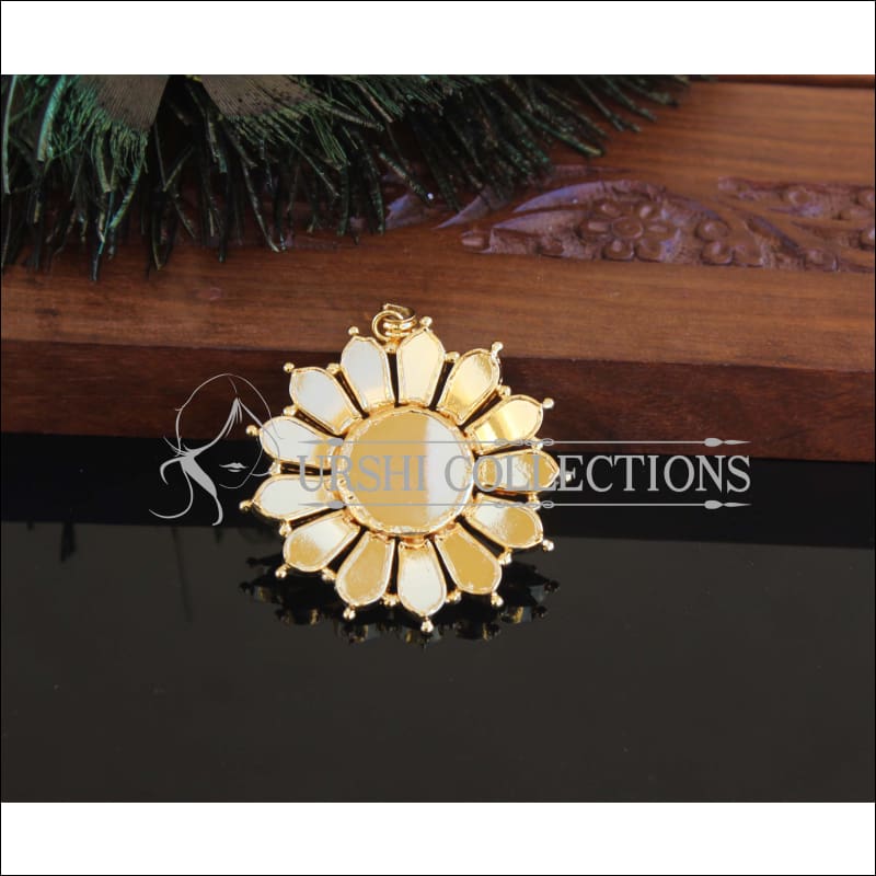 Kerala style Gold plated Temple Palakka Pendant M2365 - Pendant Set