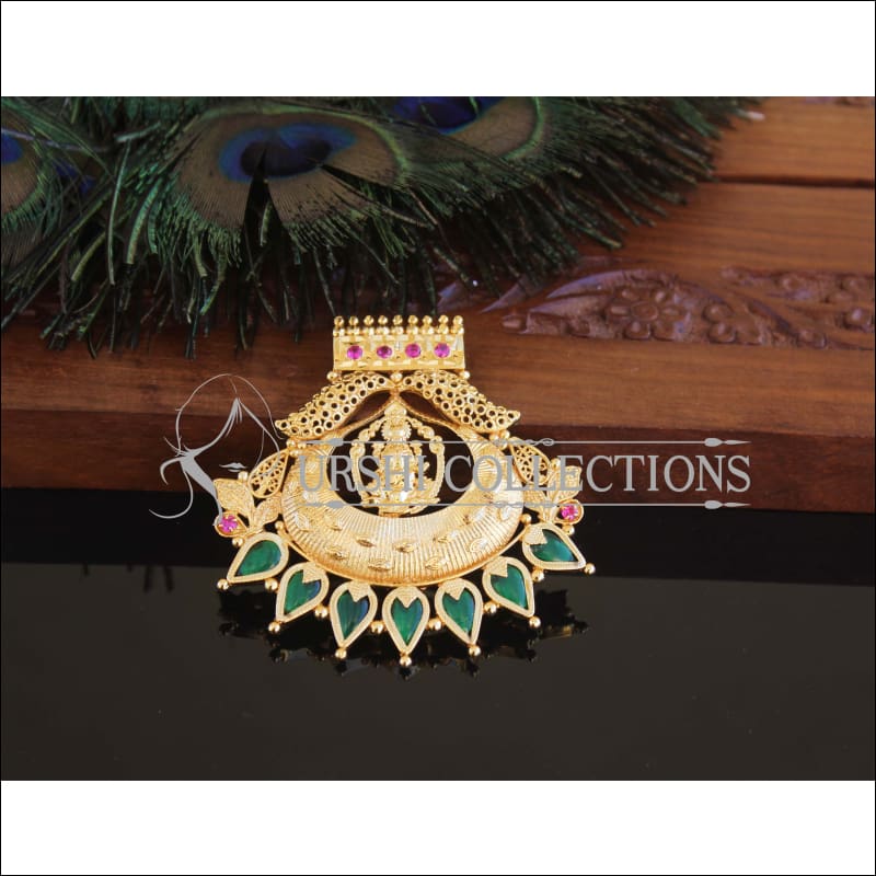 Kerala style Gold plated Temple Palakka Pendant M2369 - Pendant Set