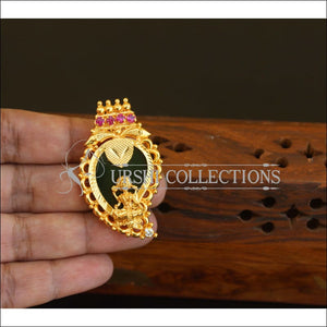 Kerala Style Gold Plated Temple Palakka Pendant M2633 - Pendant Set