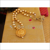 Kerala style Gold plated Temple pearl Necklace M2386 - Necklace Set