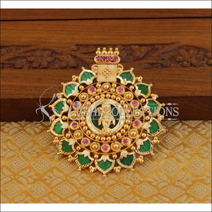 Kerala style gold plated Temple pendant M1091 - Pendant Set