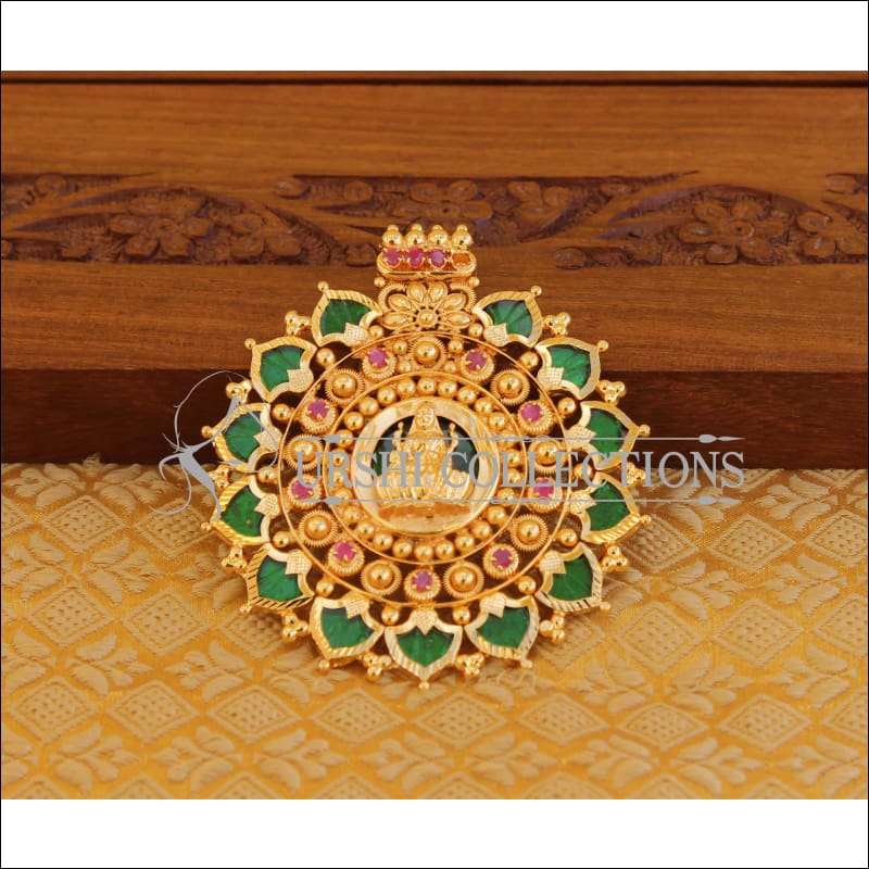 Kerala style gold plated Temple pendant M1092 - Pendant Set