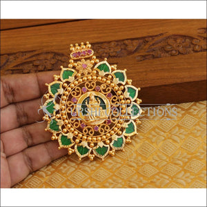 Kerala style gold plated Temple pendant M1096 - Pendant Set