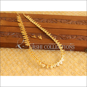 Kerala Style Gold Plated Thali Koottam long Necklace Set M1815 - Necklace Set