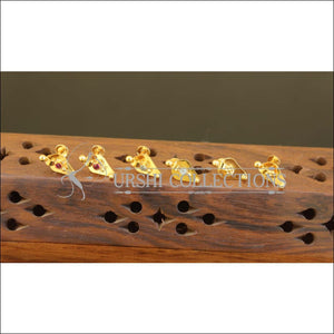 Kerala Style Gold Plated Thalikoottam Earrings M2571 - Earrings