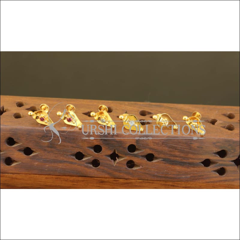 Kerala Style Gold Plated Thalikoottam Earrings M2571 - Earrings