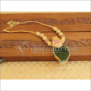 Kerala Style Gold Platted 2 in 1 Palakka Necklace Set M1297 - Necklace Set