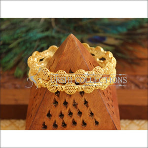 Kerala Style Gold Platted Bangle Set M1493 - 2.4 - Bangles