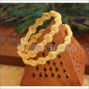 Kerala Style Gold Platted Bangle Set M1493 - Bangles