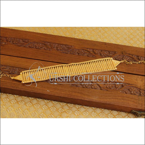Kerala Style Gold Platted Elakka Thali Choker Necklace Set M1303 - Necklace Set