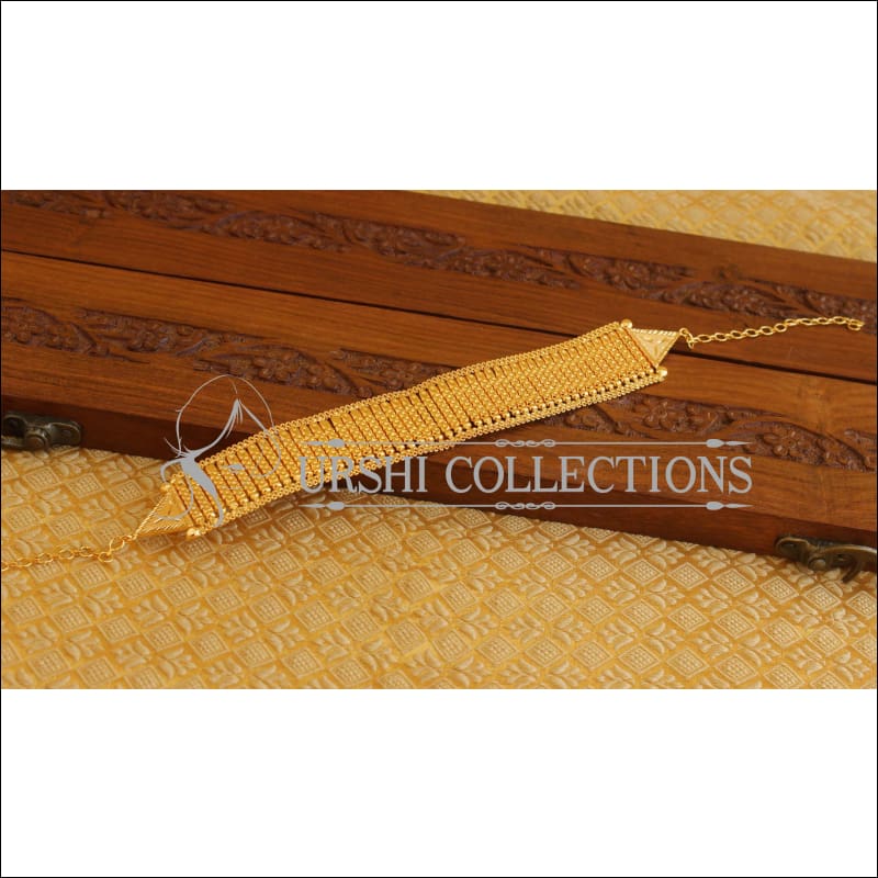 Kerala Style Gold Platted Elakka Thali Choker Necklace Set M1303 - Necklace Set