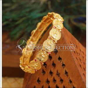 Kerala Style Gold Platted Lakshmi Bangle M1823 - 2.2 - Bangles