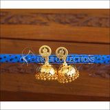 Kerala Style Gold Platted Lakshmi Earrings M1422 - Earrings