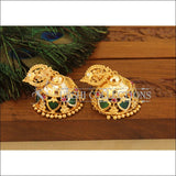 Kerala Style Gold Platted Lakshmi Palakka Earrings M1434 - Earrings