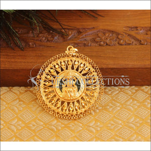 Kerala Style Gold Platted Lakshmi Palakka Pendant M1359 - Pendant Set