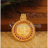 Kerala Style Gold Platted Lakshmi Pendant M1347 - Pendant Set