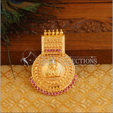 Kerala Style Gold Platted Lakshmi Pendant M1386 - Pendant Set