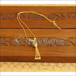 Kerala Style Gold Platted Necklace Set M1388 - Necklace Set
